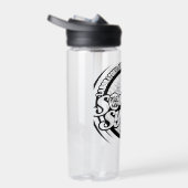 Glücklicher Lächeln Aufkleber Trinkflasche (Rechts)