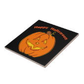 Glücklicher lächelnder Kürbis Halloweens Fliese (Seite)