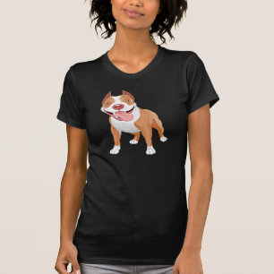 Glücklicher lächelnder Pit Bull T-Shirt