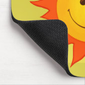 Glücklicher lächelnder Sun Mousepad (Ecke)