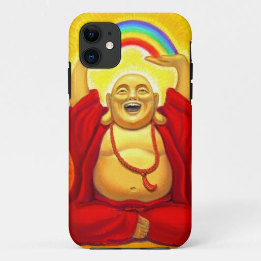 Glücklicher lachender Regenbogen-Buddha iPhone 5 Case-Mate iPhone Hülle (Rückseite)