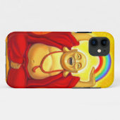 Glücklicher lachender Regenbogen-Buddha iPhone 5 Case-Mate iPhone Hülle (Rückseite (Horizontal))