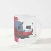 Glücklicher Lagerbewohner Shasta Anhänger-Tasse Mattglastasse (VorderseiteRechts)