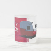 Glücklicher Lagerbewohner Shasta Anhänger-Tasse Mattglastasse (Mittel)