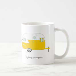 Glücklicher Lagerbewohner-Tasse - Gelb Kaffeetasse