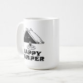 Glücklicher Lagerbewohner-Tasse Kaffeetasse (Vorderseite Links)