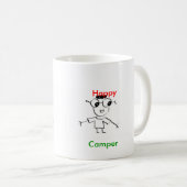 Glücklicher Lagerbewohner-Tasse Kaffeetasse (VorderseiteRechts)