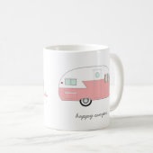 Glücklicher Lagerbewohner-Tasse - Rosa Kaffeetasse (VorderseiteRechts)