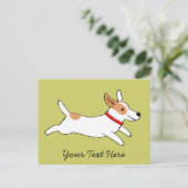 Glücklicher laufender postkarte (Stehend Vorderseite)