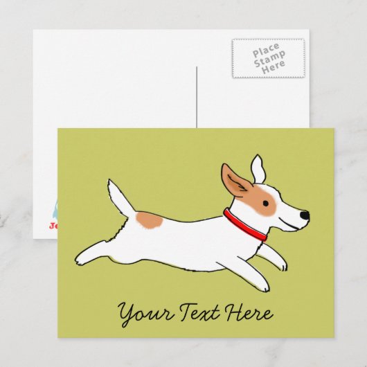 Glücklicher laufender postkarte (Vorne/Hinten)