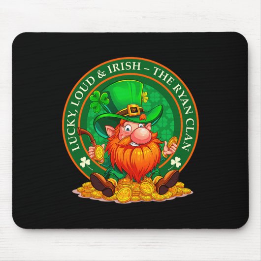 Glücklicher, Lauter & Irischer – Der Ryan Clan Mousepad (Vorne)