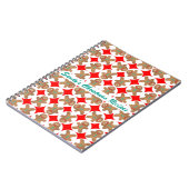 Glücklicher Lebkuchen-personalisiertes Notizblock (Linke Seite)