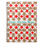 Glücklicher Lebkuchen-personalisiertes Notizblock (Vorderseite)