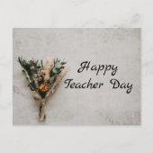Glücklicher Lehrtag Postkarte (Vorderseite)