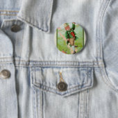Glücklicher Leprechaun Button (Beispiel)