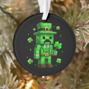 Glücklicher Leprechaun Lustiges St. Patrick's Day Ornament