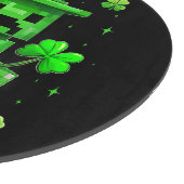 Glücklicher Leprechaun Lustiges St. Patrick's Day Schneidebrett (Ecke)