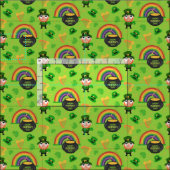 Glücklicher Leprechaun - St. Patrick's Day Muster Stoff (Kachel)