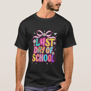 Glücklicher letzter Schultag Coquette-Schleife Fra T-Shirt