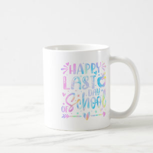 Glücklicher letzter Tag der Lehrerin Abschluss Kin Kaffeetasse