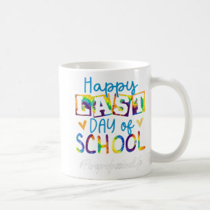Glücklicher letzter Tag der Schule Abschluss von F Kaffeetasse