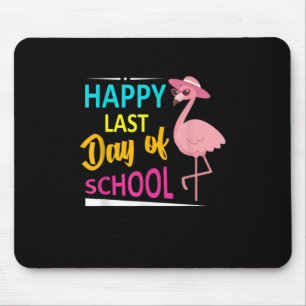 Glücklicher letzter Tag der Schule Flamingo Studen Mousepad