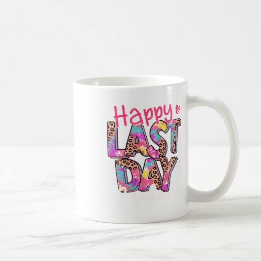 Glücklicher letzter Tag des Lehrers Abschluss Kind Kaffeetasse (Rechts)