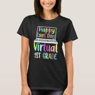 Glücklicher letzter Tag des virtuellen männlichen T-Shirt