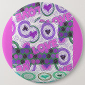 Glücklicher Liebe-Craze Button (Vorderseite)