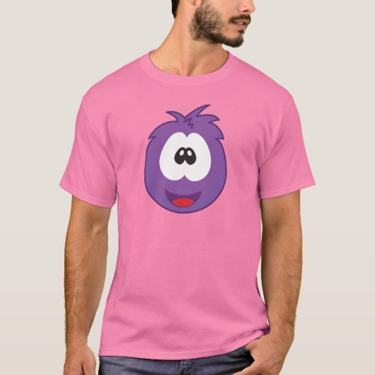 Glücklicher Lila Nieser T-Shirt (Vorderseite)