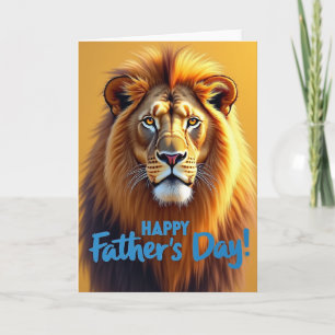 Glücklicher Löwe Alles Gute zum Vatertag Karte