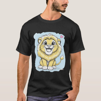 Glücklicher Löwenjunge | Süßer Kawaii-Löwe  T-Shirt