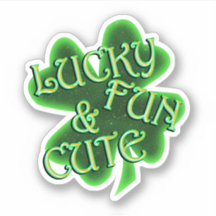 Glücklicher lustiger St. Patrick's Day Aufkleber