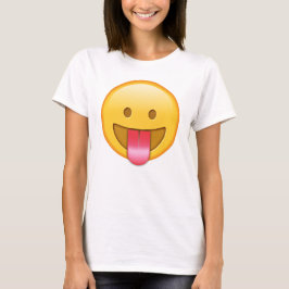 Glücklicher, lustiger Zunge heraus emoji T - Shirt