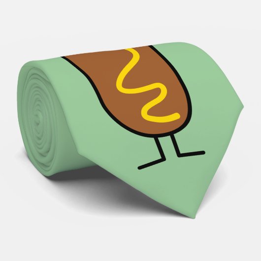 Glücklicher Mais-Hund Krawatte (Gerollt)