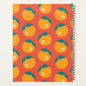 Glücklicher Mandarin - Orange Planer (Rückseite)