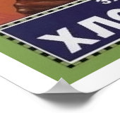 Glücklicher Mann mit Zahnpasta, lustige sowjetisch Poster (Ecke)