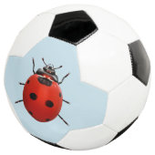 Glücklicher Marienkäfer Fußball (Dreiviertel)