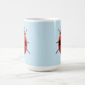 Glücklicher Marienkäfer Kaffeetasse (Mittel)