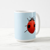 Glücklicher Marienkäfer Kaffeetasse (VorderseiteRechts)