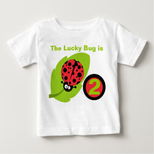 Glücklicher Marienkäfer-kundengerechter Baby T-shirt