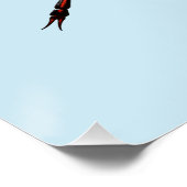 Glücklicher Marienkäfer Poster (Ecke)
