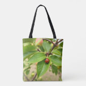Glücklicher Marienkäfer Tasche (Rückseite)