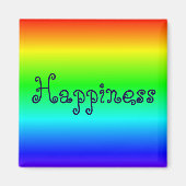 Glücklicher mehrfarbiger Magnet (Vorne)