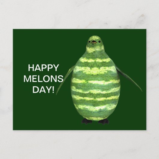 Glücklicher Melonentag! Postkarte (Vorderseite)