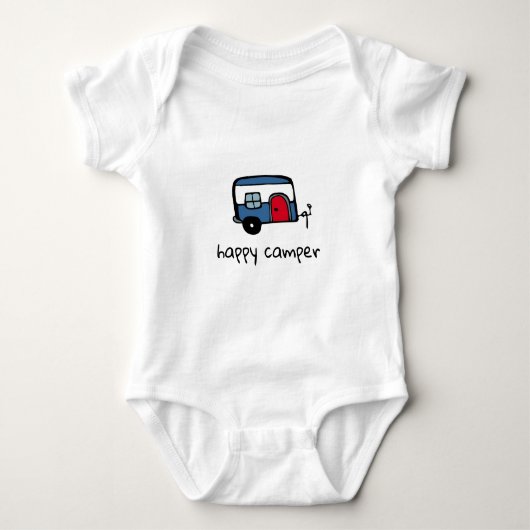 Glücklicher Mensch Baby Strampler (Vorderseite)