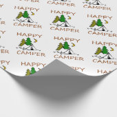 Glücklicher Mensch draußen Geschenkpapier (Ecke)