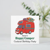 Glücklicher Mensch….! Einladung (Stehend Vorderseite)