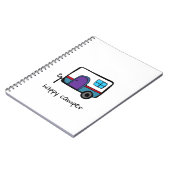 Glücklicher Mensch Notizblock (Linke Seite)