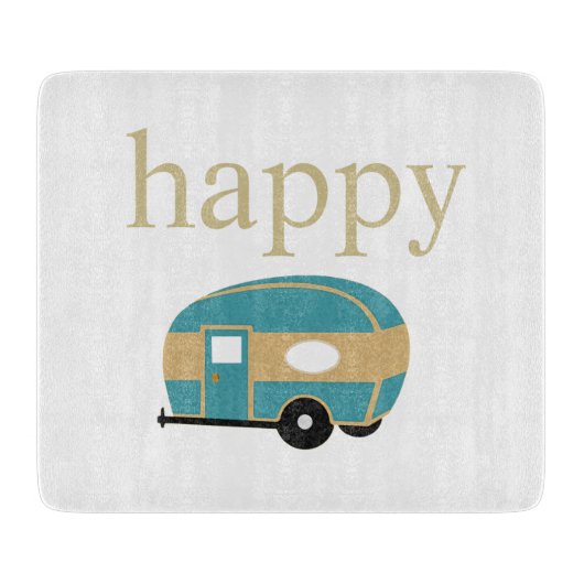 Glücklicher Mensch Schneidebrett (Vorderseite)